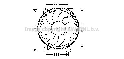 AVA QUALITY COOLING Ventilaator,mootorijahutus RT7529